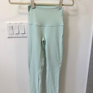 RARE color Lululemon align high rise pant 25” inseam delicate mint